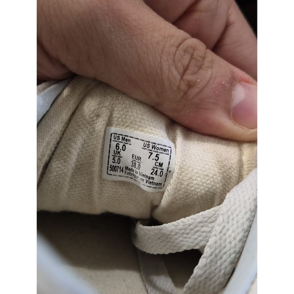 Vans Old Skool Beige Tan Shoes Size 7.5 Women 6 Men Canvas Sneakers - Picture 10 of 10